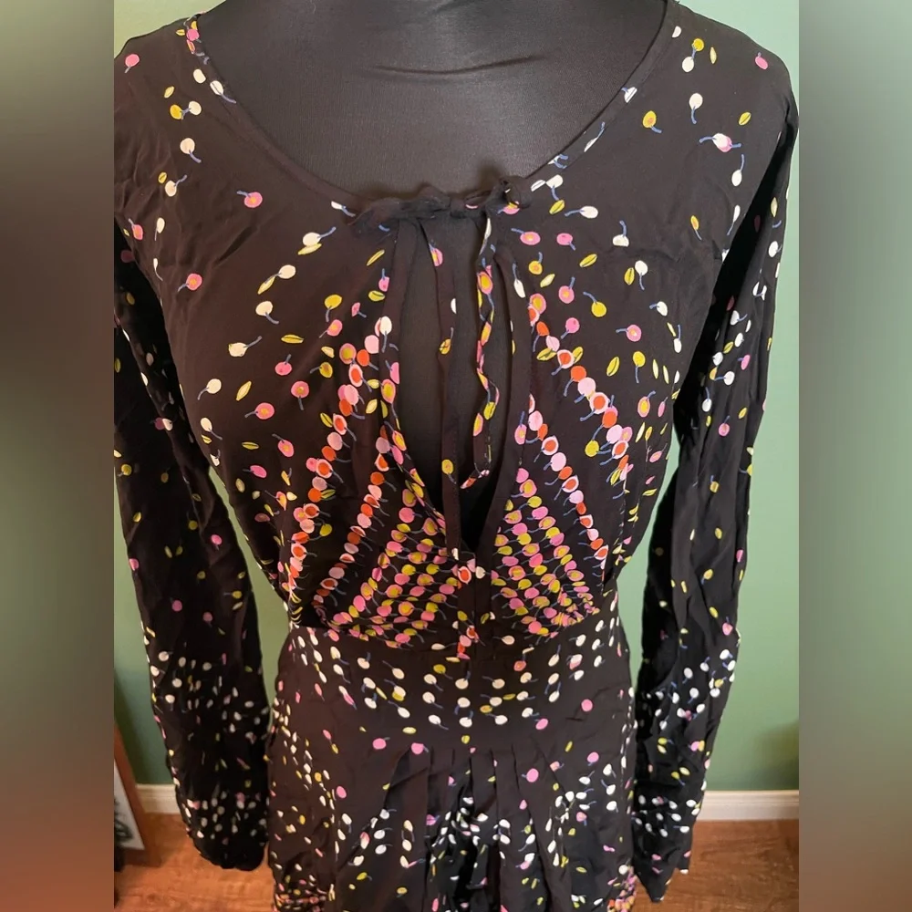 Free People Black Multi-Color Mini Dress - Picture 9 of 15